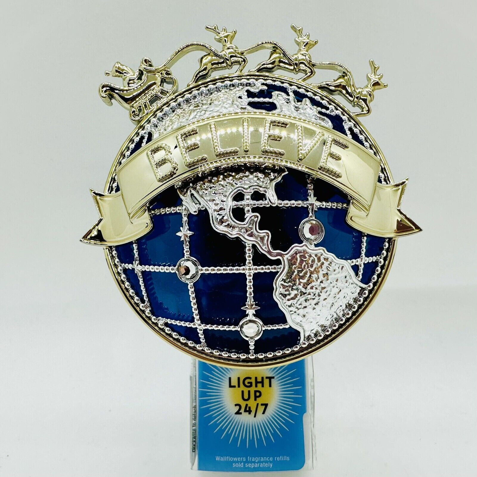 Bath & Body Works BELEIVE Christmas World Santa Nightlight Wallflower Plug-image