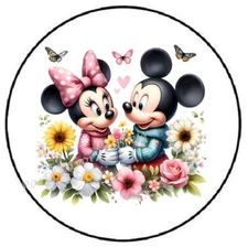 MOUSE SPRING FLOWERS ENVELOPE SEALS LABELS STICKERS PARTY FAVORS
