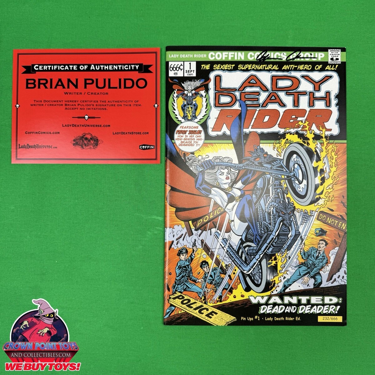 LADY DEATH PIN UPS #1 • LADY DEATH RIDER LTD EDITION #232/666