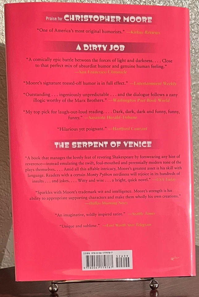 SIGNED ~ SECOND HAND SOULS by Christopher Moore (2015, Hardcover) 1st/1st - Image 4 of 4