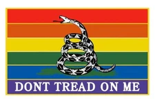 Pack of 6 Rainbow Gadsden DTOM Bike Motorcycle Hat Cap Lapel Pin HP6116