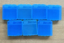 SEVEN MTM P100-45 AMMO BOXES - 40 S&W 10MM AUTO 45 ACP+ - 100 ROUND 7