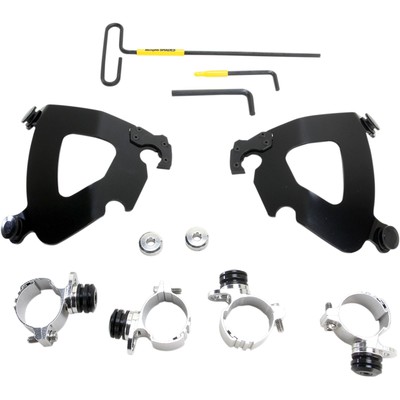 Memphis Shades Gauntlet Mounting Kit - Black - XL1200 MEB2006