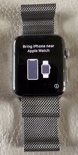 Apple Watch Series 2 42mm Stainless Steel Case Silver Milanese Loop.