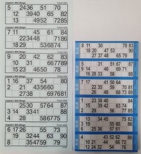 BLUE EXTRA LARGE BINGO FLYERS EXTRA LARGE BINGO TICKETS FOR VISUALLY IMPAIRED