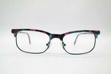 Vintage Le Club Robert 50 647 Multicolored Oval Glasses Frame NOS