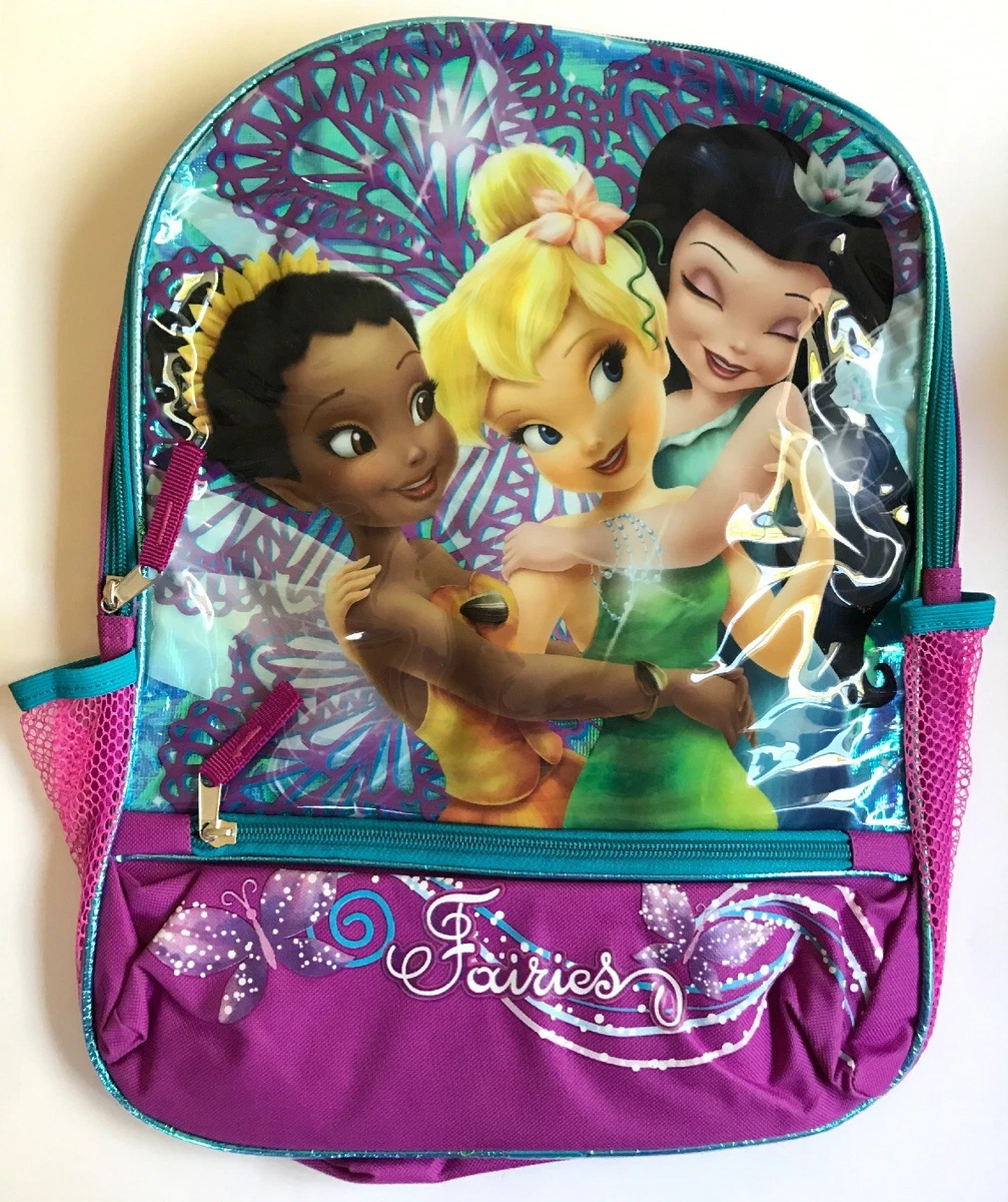 Backpack 16 Multi-Compartment TINKERBELL Fairy Friends Purple NWT | eBay