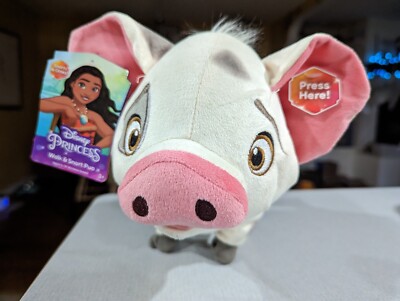 Disney Princess Moana Walk Snort Pua Stuffed Plush Toy Walking Oinks with  Tags