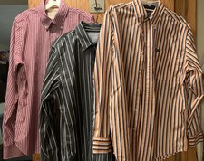 3 Dress Shirts Men’s Medium, Striped, Name Brands