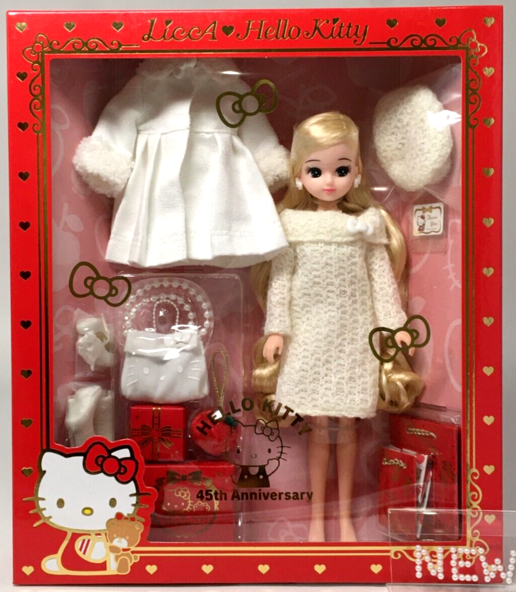 Hello Kitty style Licca-chan 45th Anniversary Doll Figure 