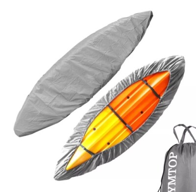 GYMTOP Waterproof Kayak Canoe Cover 9.3-10.5ft Storage Dust Cover UV ...