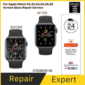 APPLE WATCH SERIES 3,4,5,6,SE,7 CRACKED SCREEN REPAIR iWatch 38MM 42MM 40MM 44M | eBay