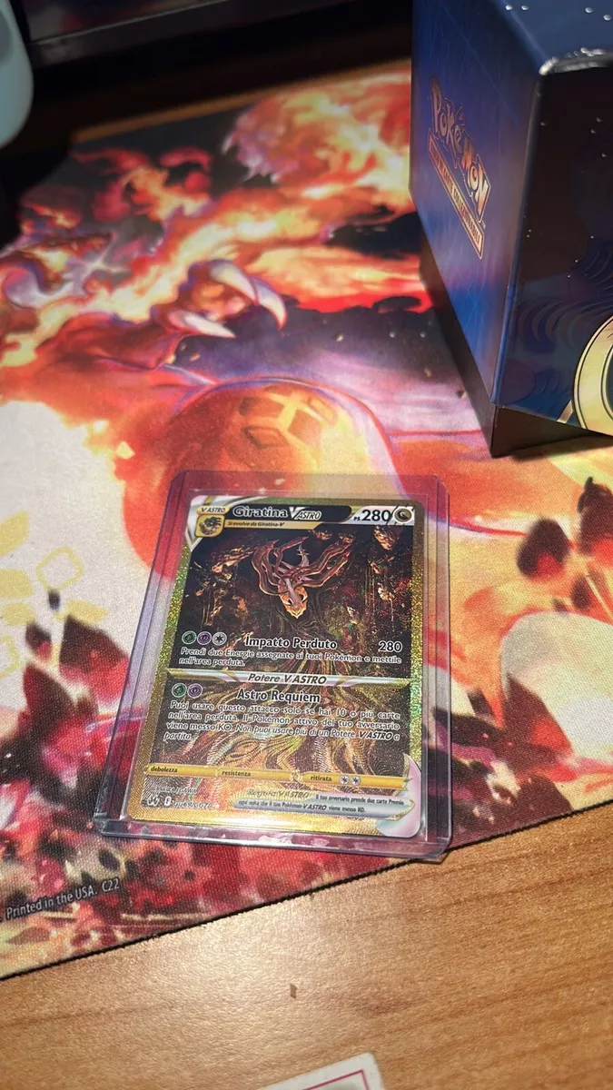 Pokémon TCG Giratina VStar GG69/GG70 Gold Alt Art - Crown Zenith NM-M!  CENTERED!