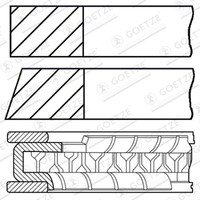 Kolbenringe Vw Polo 1.0 14- Std