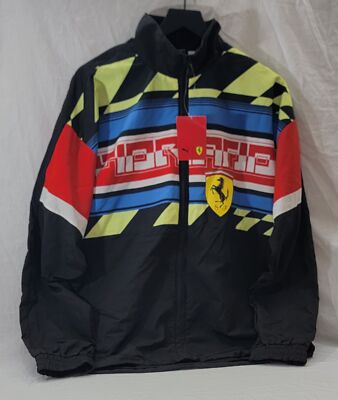 PUMA: Scuderia Ferrari / Black Woven Windbreaker Track Suit / SZ S - NWT
