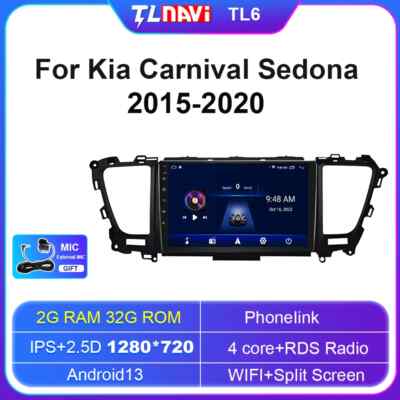 For Kia Carnival YP Sedona 2015-2020 Car Radio GPS Carplay Screen Video Player