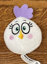 2021 Burger King Exclusive ANGRY BIRDS Matilda White/Purple Bird Ball Plush Toy