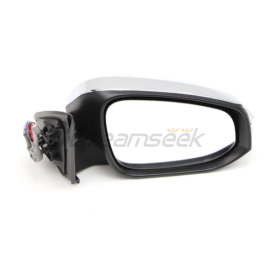Espelho de asa de porta lateral direita para Toyota Hilux Revo 2015-23 com seta 5 pinos - Imagem 2 de 4