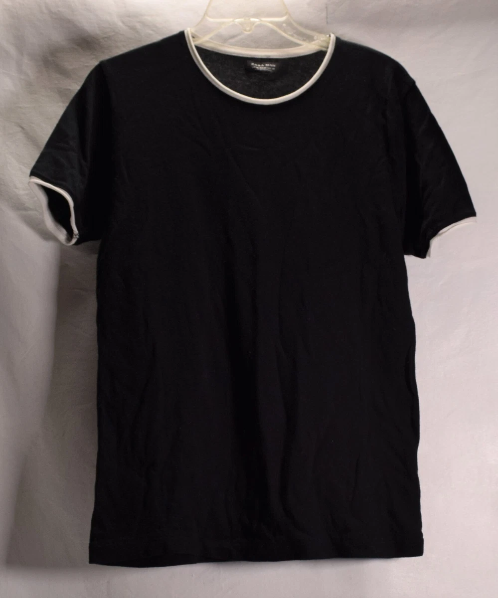 Zara black hotsell t shirt mens