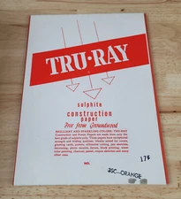 Tru Ray ORANGE SULPHITE CONSTRUCTION PAPER Free From Groundwood 11 Sheets