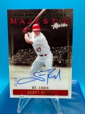 2023 Panini Chronicles SCOTT ROLEN MAJESTIC MARKS AUTO GOLD # 13/15 Cardinals b2