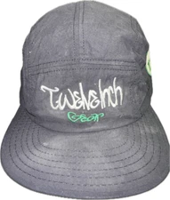 Twelve Inch Gear Cycling Black Cap Hat 12 Adjustable Buckle Back One Size