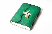 Leather Journal Personal Diary with Lock  Key Writing Notebook Unique Handmade