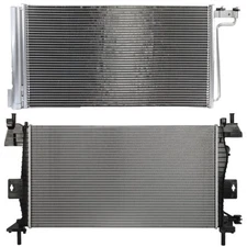 PICKOOR Radiator & AC Condenser Cooling Kit For Ford Focus 2012 2013 2014