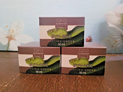3x50ml Alpenhof Syn-Ake Schlangengift Creme Feuchtigkeit,Falten, Antifaltencreme