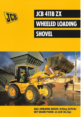 Equipment Brochure - JCB - 411B ZX - Wheel Loader Shovel - c1999
