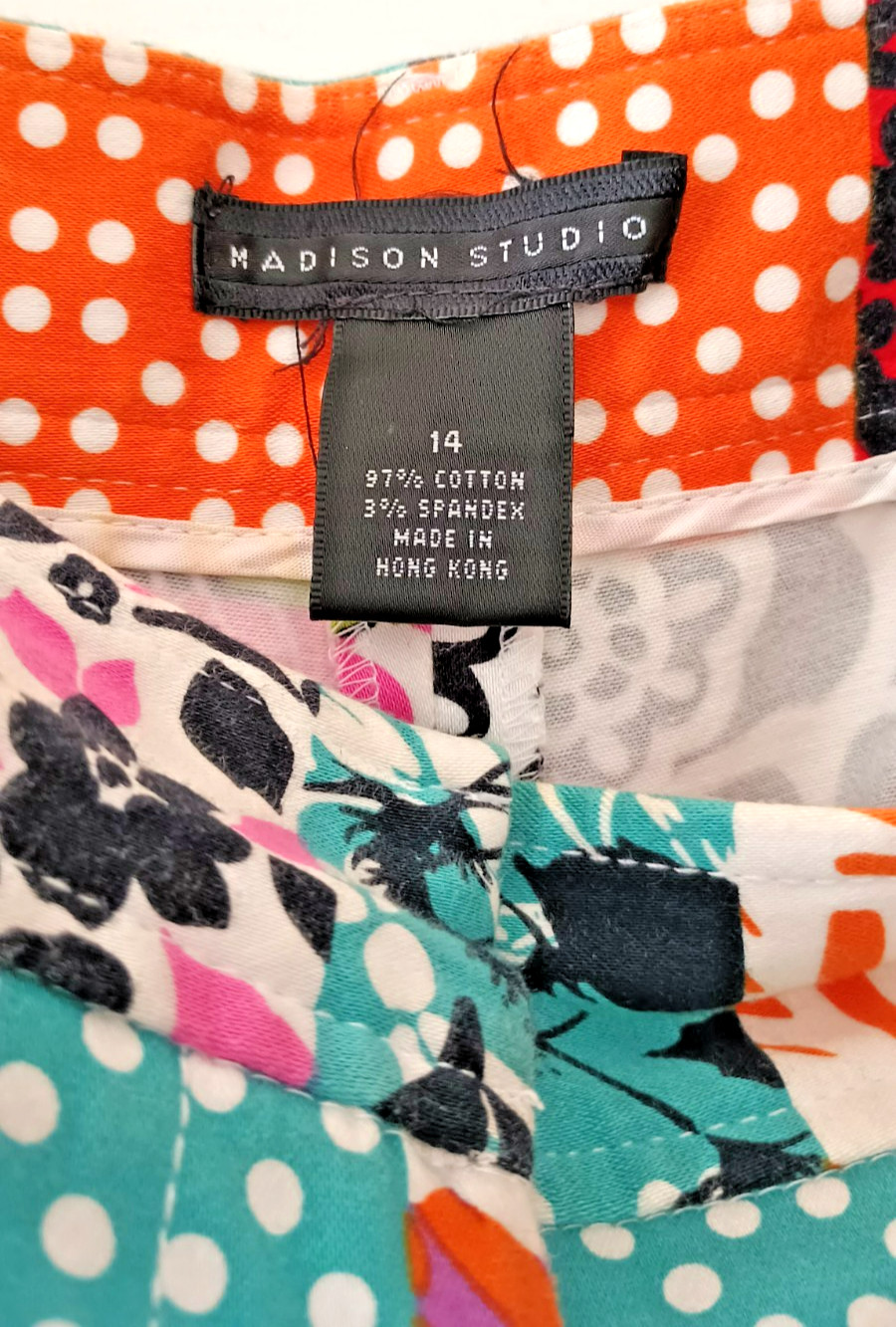 Madison Studio Patchwork Print Golf Pants Cropped… - image 4