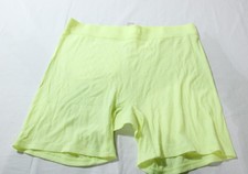 Skims Women's High-Waisted Soft Lounge Rib Boxer Shorts ZG3 Lemonade Large NWT