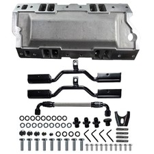 Aluminum Single Plane Efi Intake Manifold Fuel Rail For Chevy V8 55-86 350 4150
