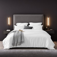 White Oversized Duvet Cover Set 3 Piece Microfiber Boho Style Single Double Bed