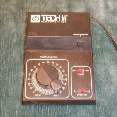 Tech II Railpower 1400 DC Train Transformer 13VA Direction Control Power Switch