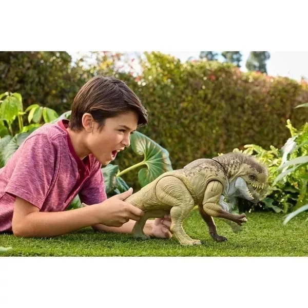 Boneco de ação Jurassic World Rebirth Distortus Rex Drex Rumble N’ Rampage 22" - - Imagem 3 de 4