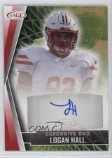 2022 SAGE High Series Auto Red Logan Hall #A-LH Auto 05k9