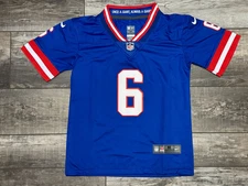 New York Giants Jaxson Dart #6 Blue Jersey All Stitched Youth Sizes S-L