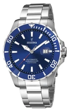 Festina Diver Automatic (44mm) Blue Dial / Stainless Steel Bracelet F20531/3