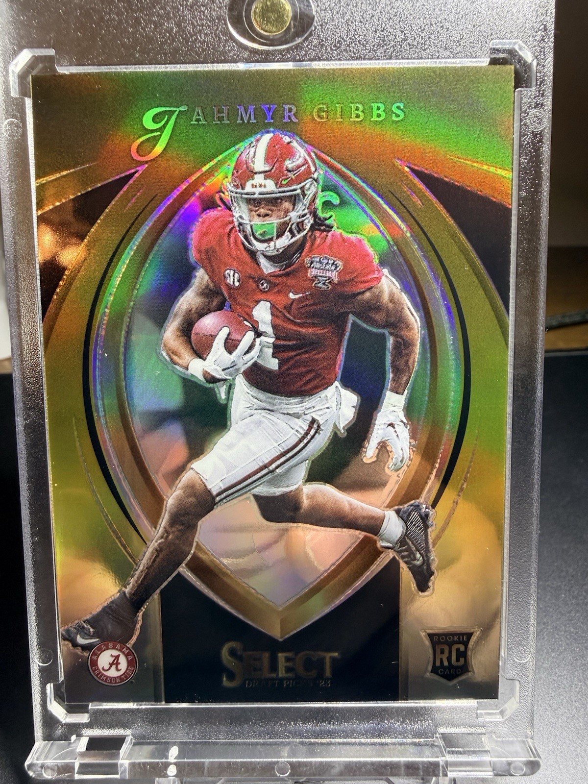 2023 Panini Select Draft Picks Jahmyr Gibbs RC /10 GOLD Lions