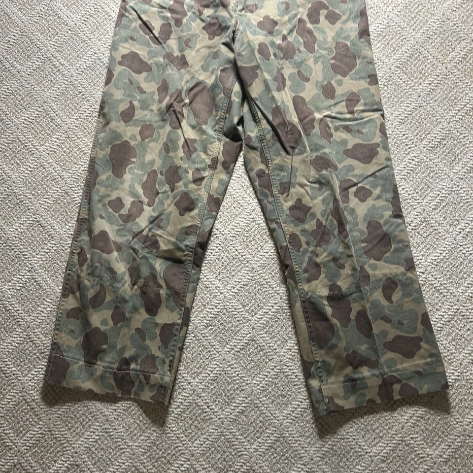 Pantalones de Caza Vintage Años 40’s 50’s Marca Cabeza Roja Pato Camuflados Doble Rodilla 26x27 Foto 4 de 4