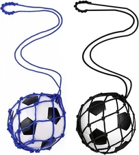 2Pcs Soccer Ball Net Kicker,Football Kick Trainer,Soccer Return Trainer Net,Solo