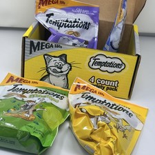 Temptations MEGA 180g Cat Treats 4-Count Variety Pack Crunchy Soft Inside BEST