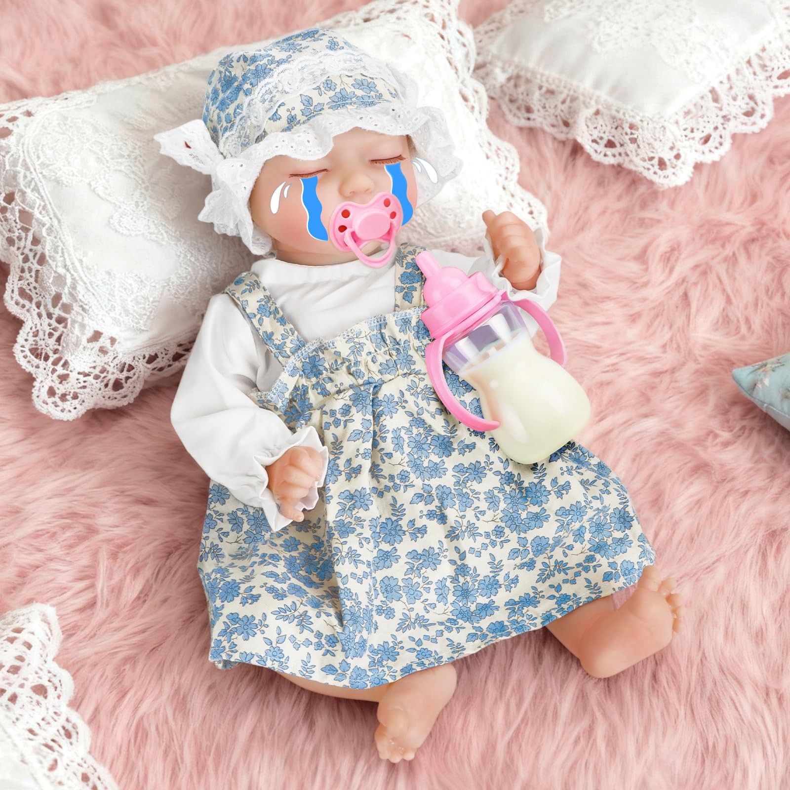 17inch Newborn Baby Dolls Girl Real Life Baby, Sof...