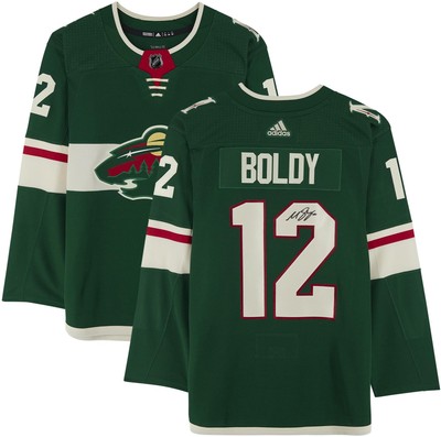 Matthew Boldy Minnesota Wild Signed Green Authentic Jersey