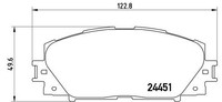 Brembo Bremsbelagsatz, Scheibenbremse P 83 106 FüR Toyota Lexus