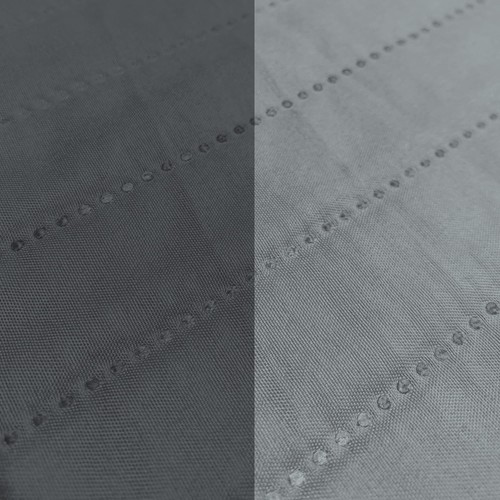 Italian Bed Linen Copridivano bicolore in microfibra TRENDY, Grigio Chiaro/ nGCD - Foto 4 di 5