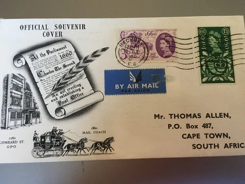 GB STAMPS RARE FIRST DAY COVER 1960 GENERAL LETTER OFFICE HACKNEY