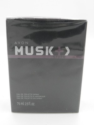 Avon Musk Storm Eau De Toilette Spray, 2.5 fl. oz., New, Discontinued, Free Ship