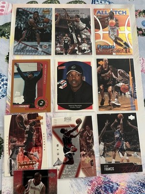 Steve Francis Cards x10. With 5 Rookies! Bowman's Best, Topps Chrome, Metal, etc